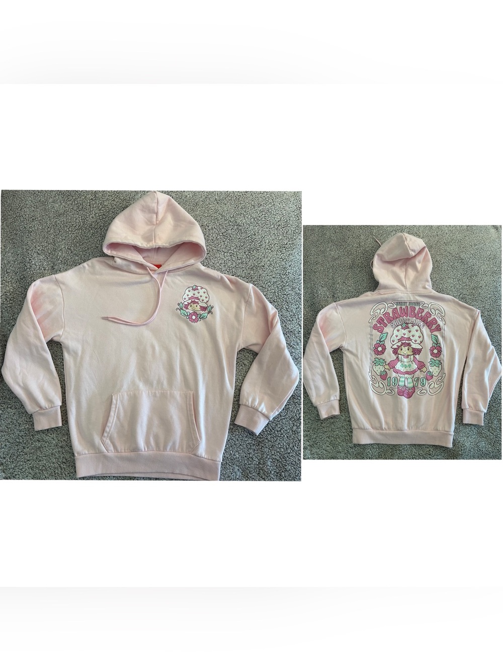 Strawberry Shortcake || Pink Retro Graphic Hoodie Size X-small Women’s Junior’s